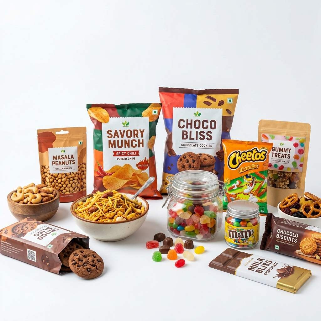 Snacks, Namkeen & Confectionery
