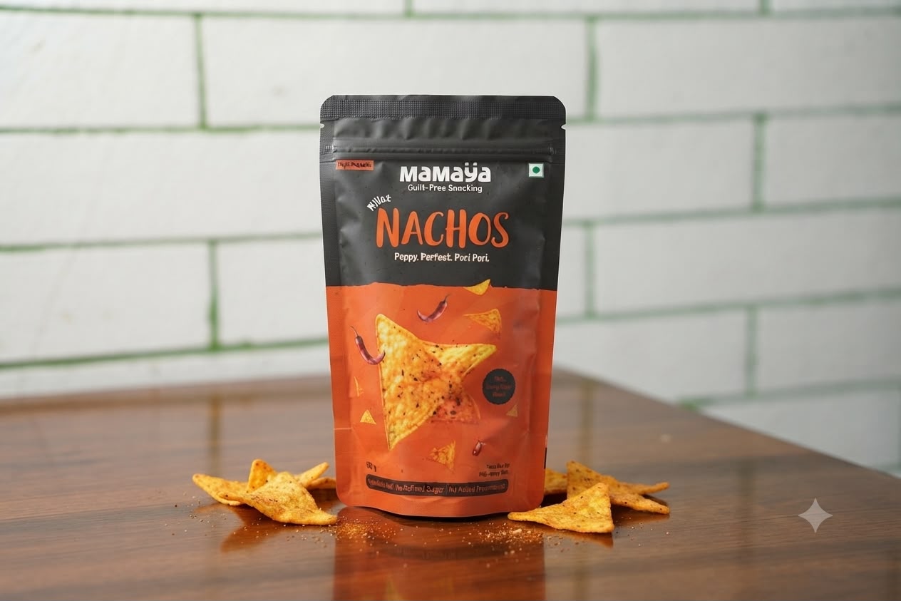 Baked Millet Nachos Peri-Peri