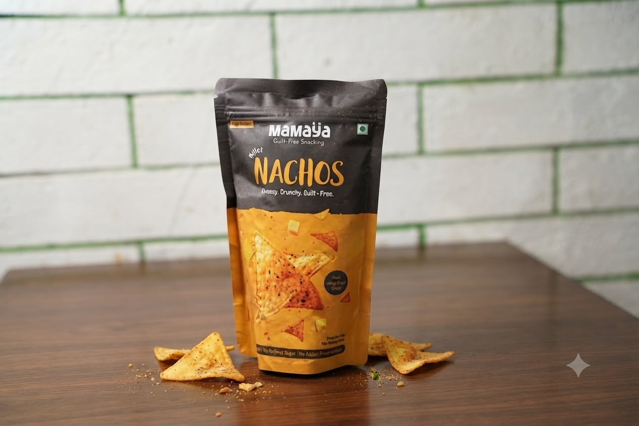 Baked Millet Nachos Cheese