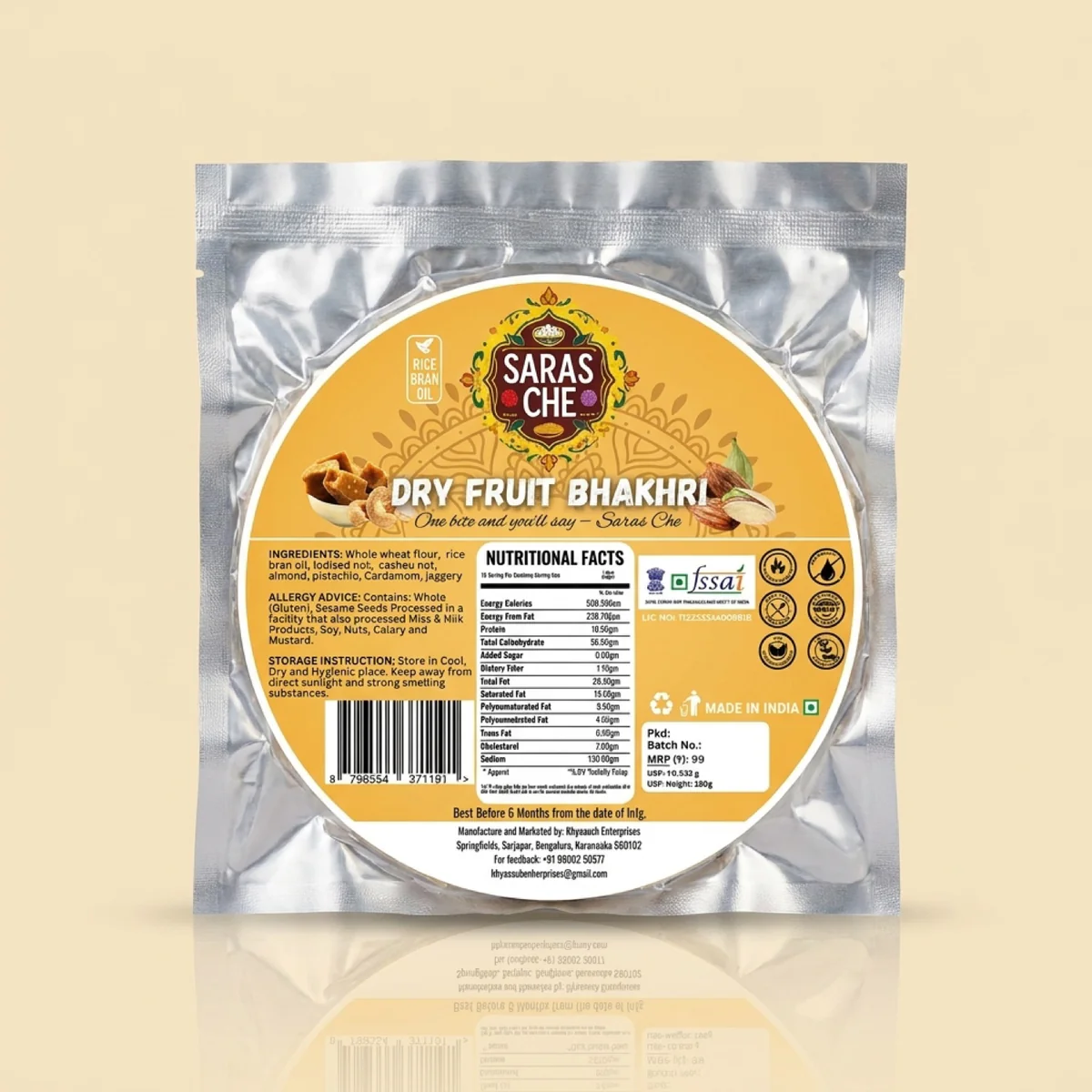 Dry Fruits Bhakhri