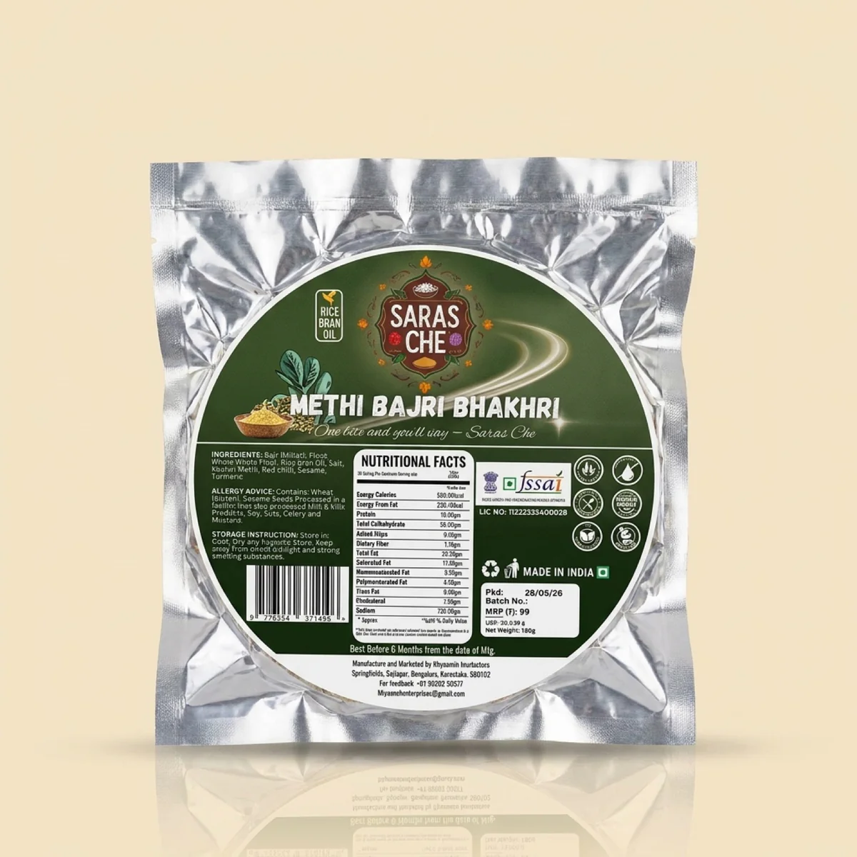 Methi Bajri Bhakhri