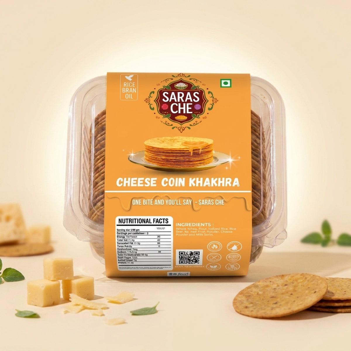 Cheese Coin Khakhra