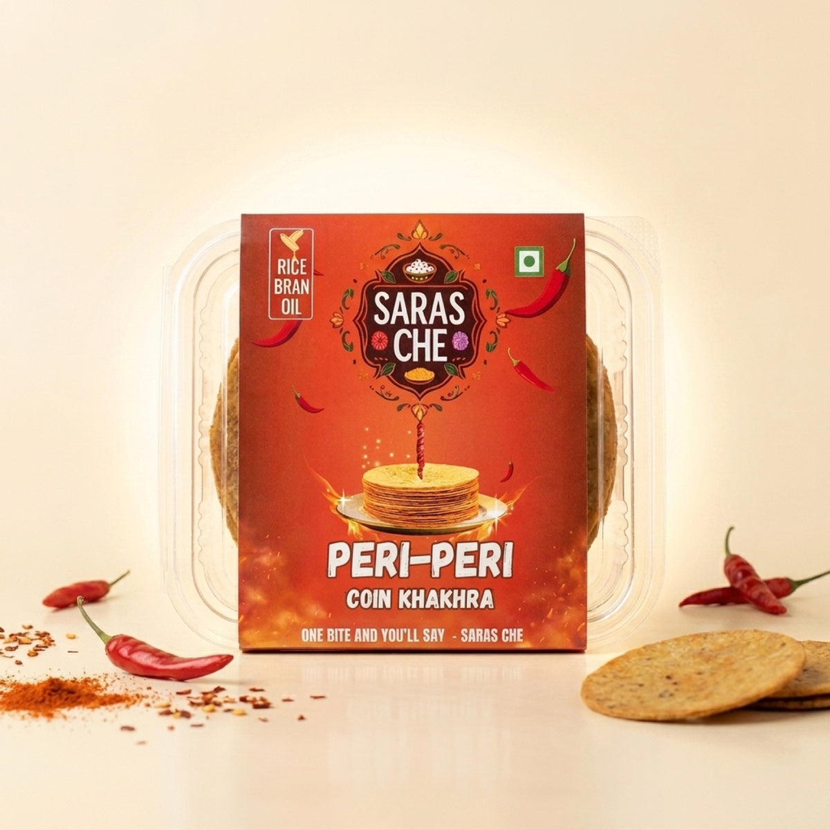 Peri Peri Coin Khakhra